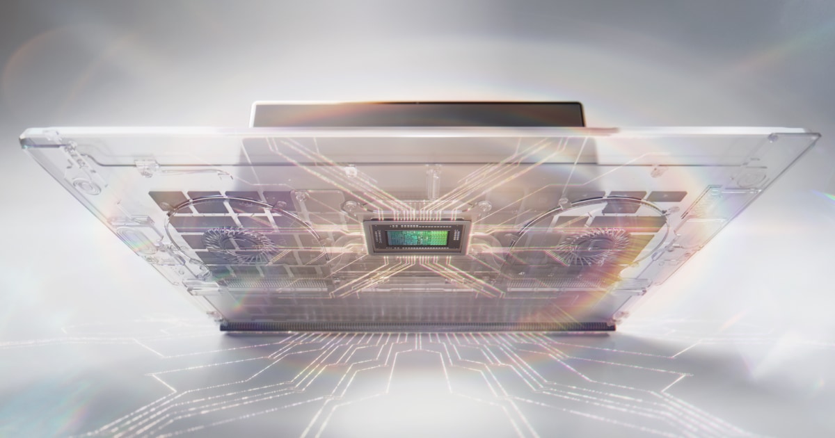 NVIDIA RTX Spark N1X लैपटॉप प्रोडक्ट रेंडर